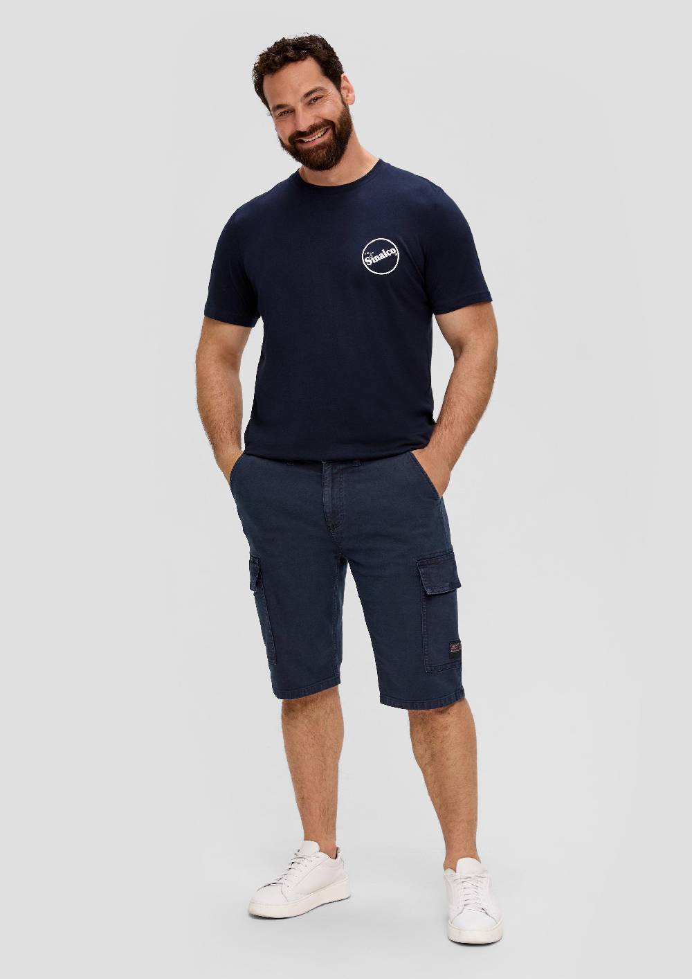 S.Oliver Jeans-Shorts / Relaxed Fit / High Rise / Straight Leg / Cargotaschen
