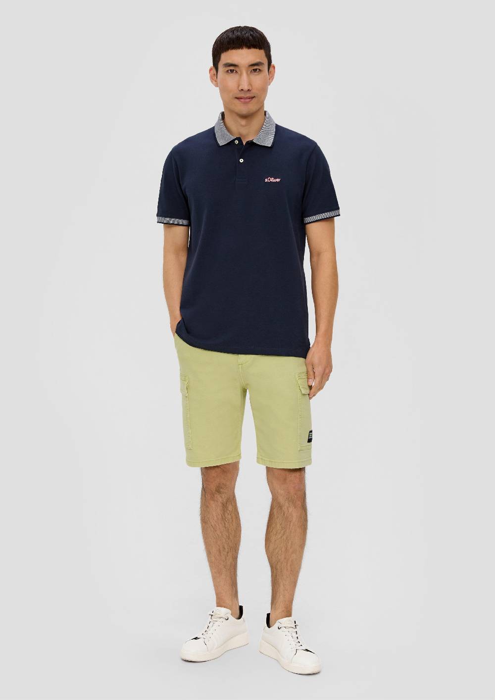 S.Oliver Jeans-Shorts / Straight Leg / High Rise / Cargotaschen