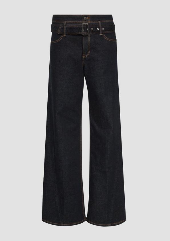 s.Oliver Jeans Suri/Regular Fit/High Rise/Wide Leg / mit Textilgürtel