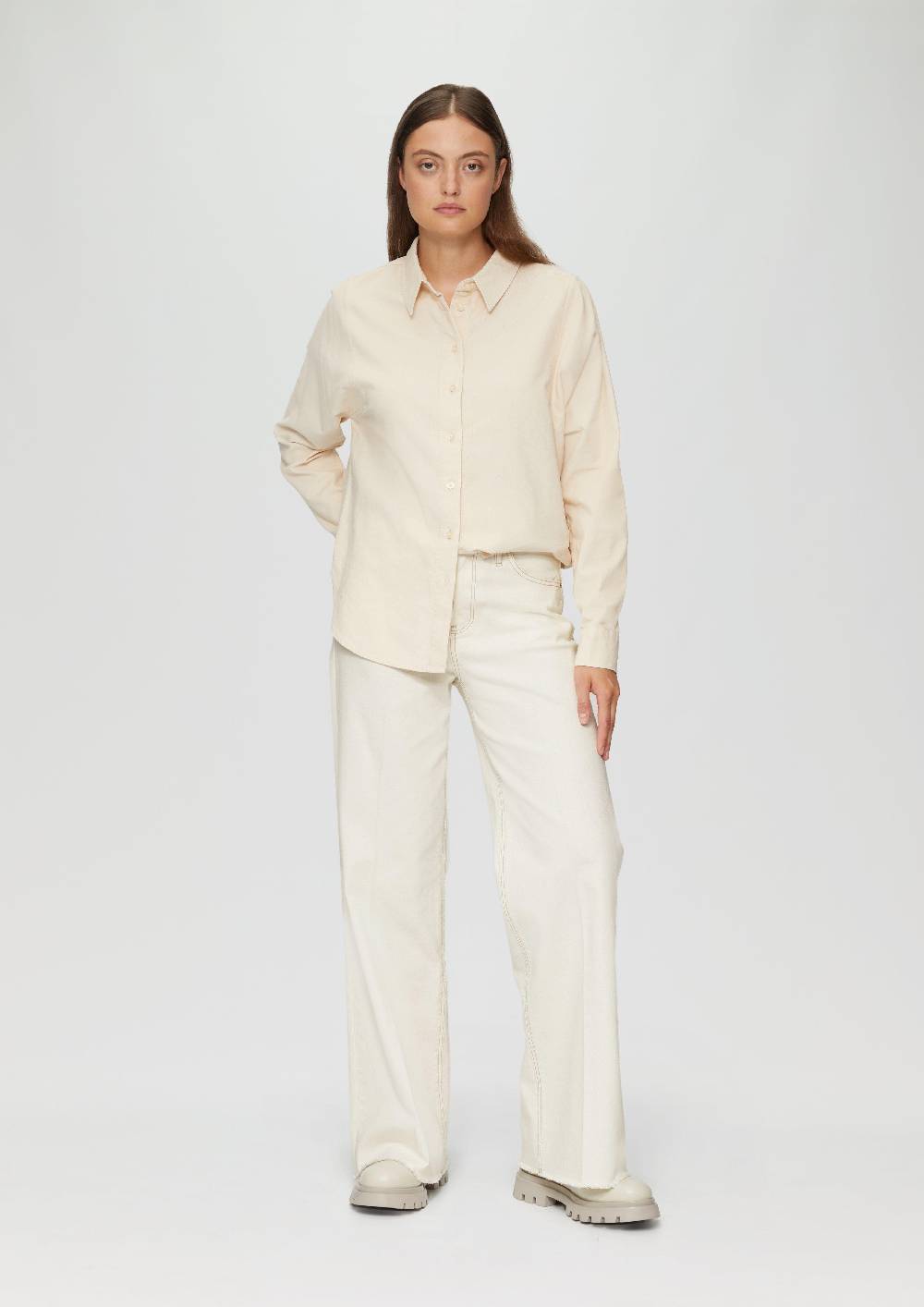 S.Oliver Jeans Suri / Regular Fit / Mid Rise / Wide Leg / Undyed Denim