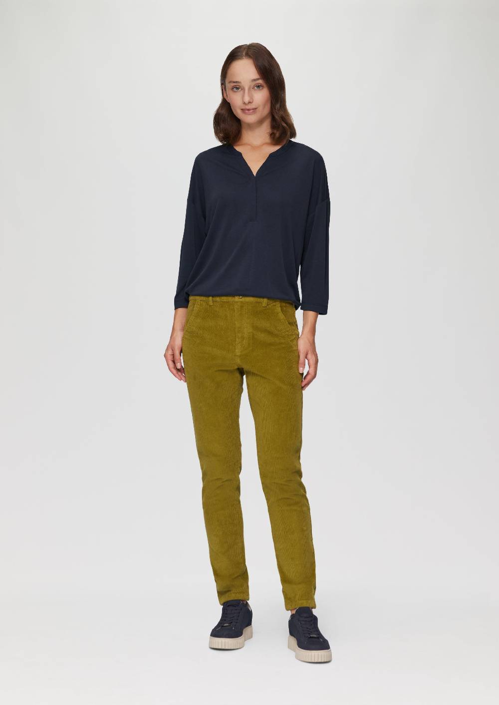 S.Oliver Jersey-Shirt Mit überschnittenen Schultern