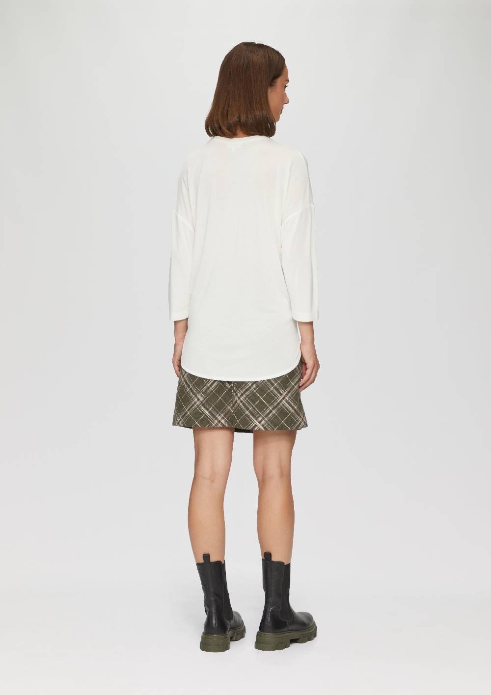 S.Oliver Jersey-Shirt Mit überschnittenen Schultern