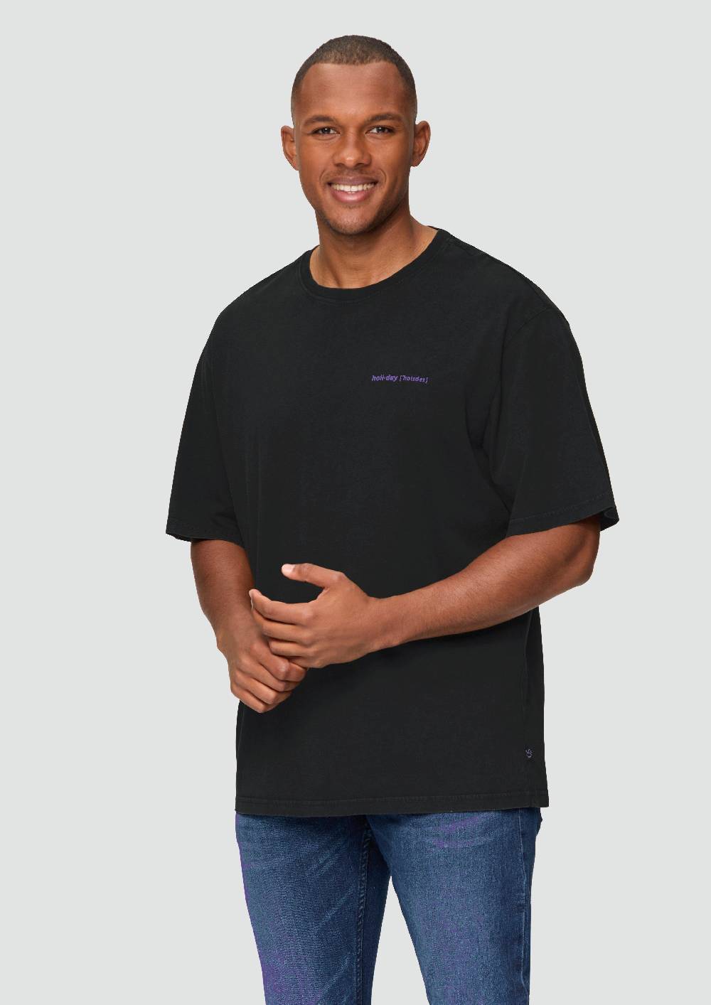 S.Oliver Jerseyshirt Im Loose Fit Mit Front- Und Rückenprint