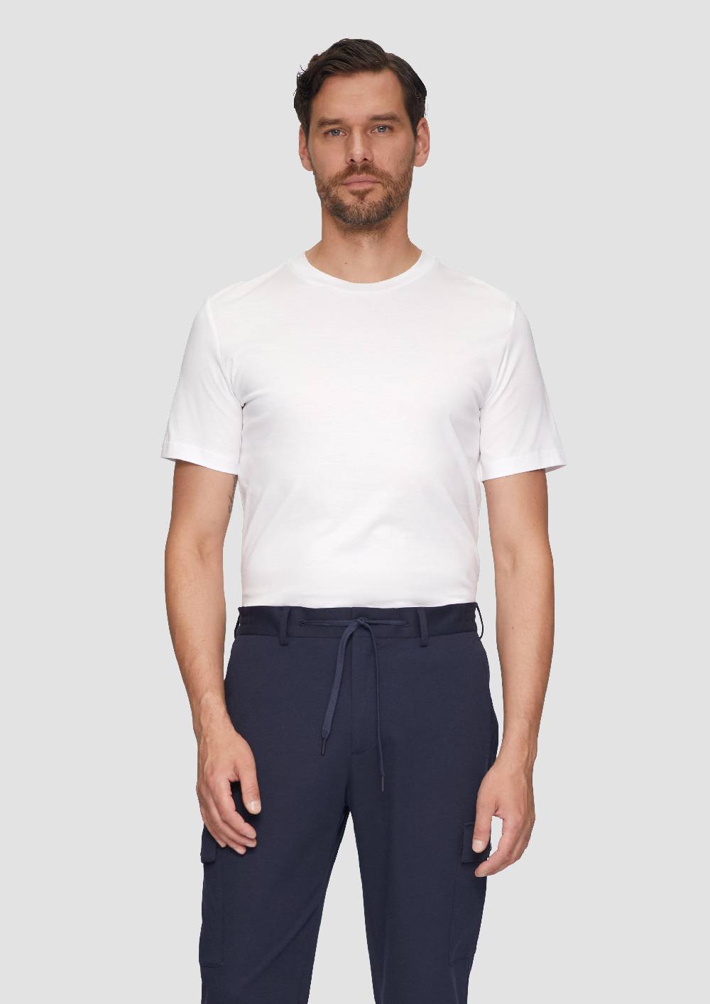 S.Oliver Jerseyshirt Im Slim Fit Aus Merzerisierter Baumwolle