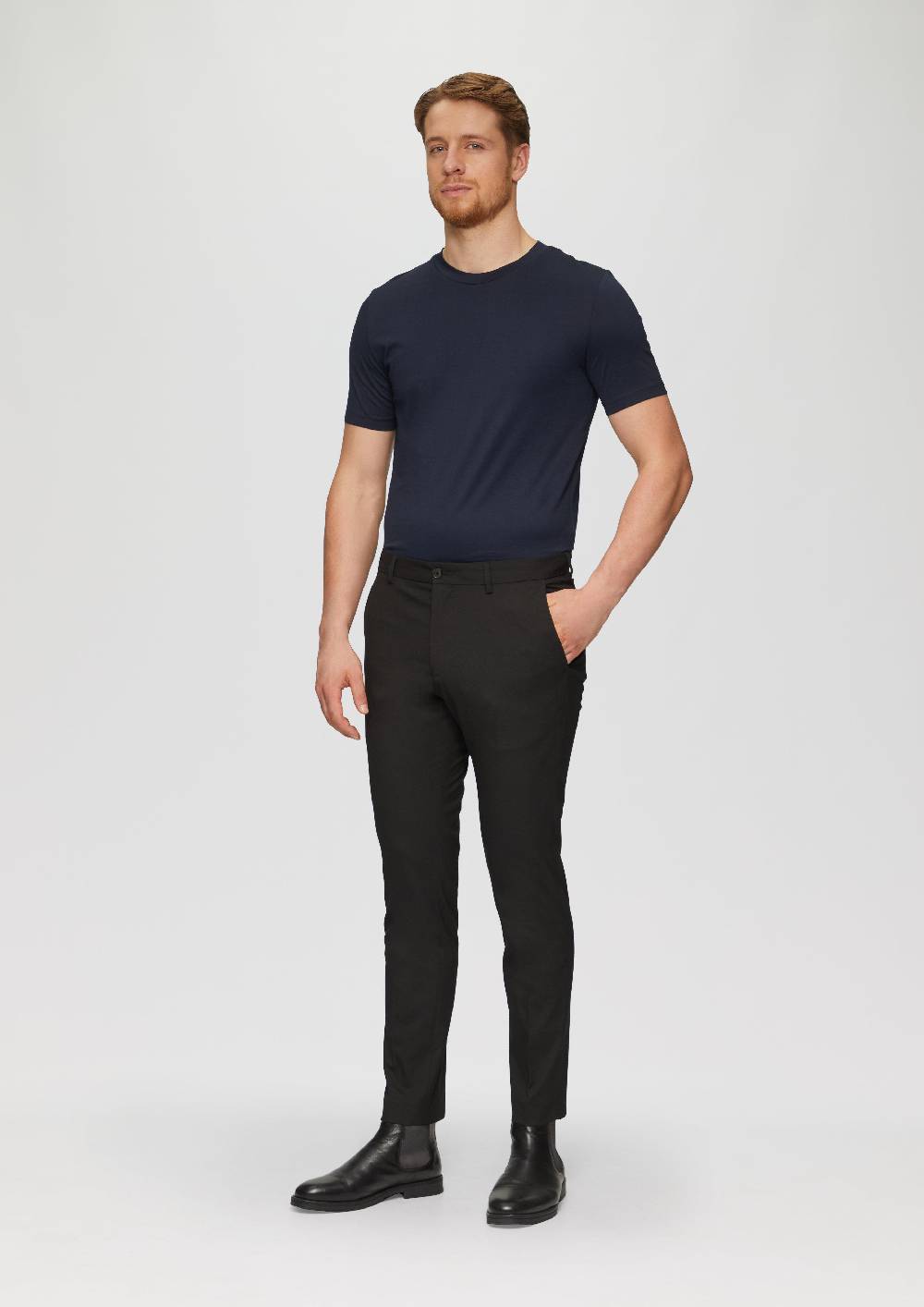 S.Oliver Jerseyshirt Im Slim Fit Aus Merzerisierter Baumwolle