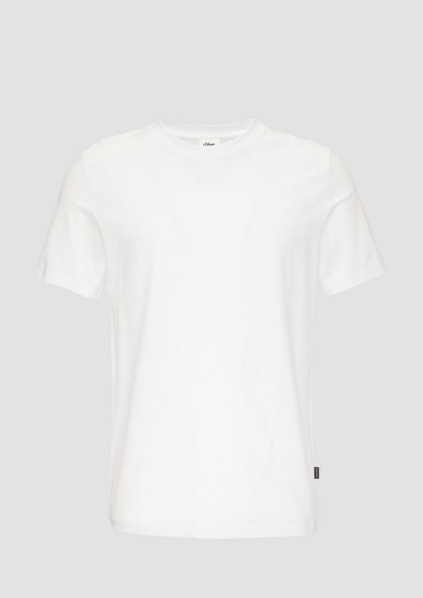 s.Oliver Jerseyshirt im Slim Fit aus merzerisierter Baumwolle