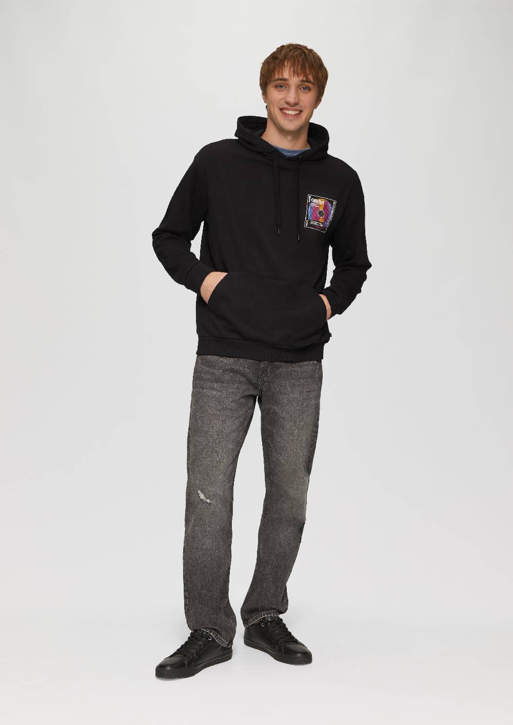 S.Oliver Kapuzensweatshirt Mit Front- Und Rückenprint