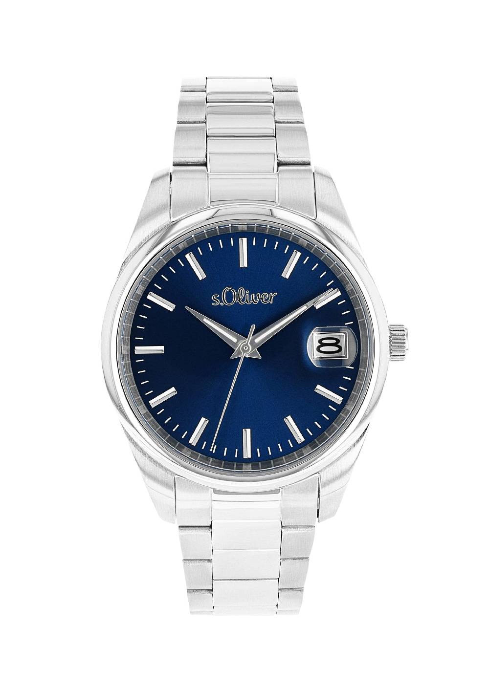 S.Oliver Klassische Edelstahluhr Mit Gliederarmband