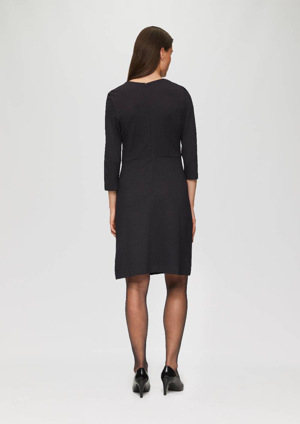 S.Oliver Kleid Aus Interlockjersey Mit Raff-Details