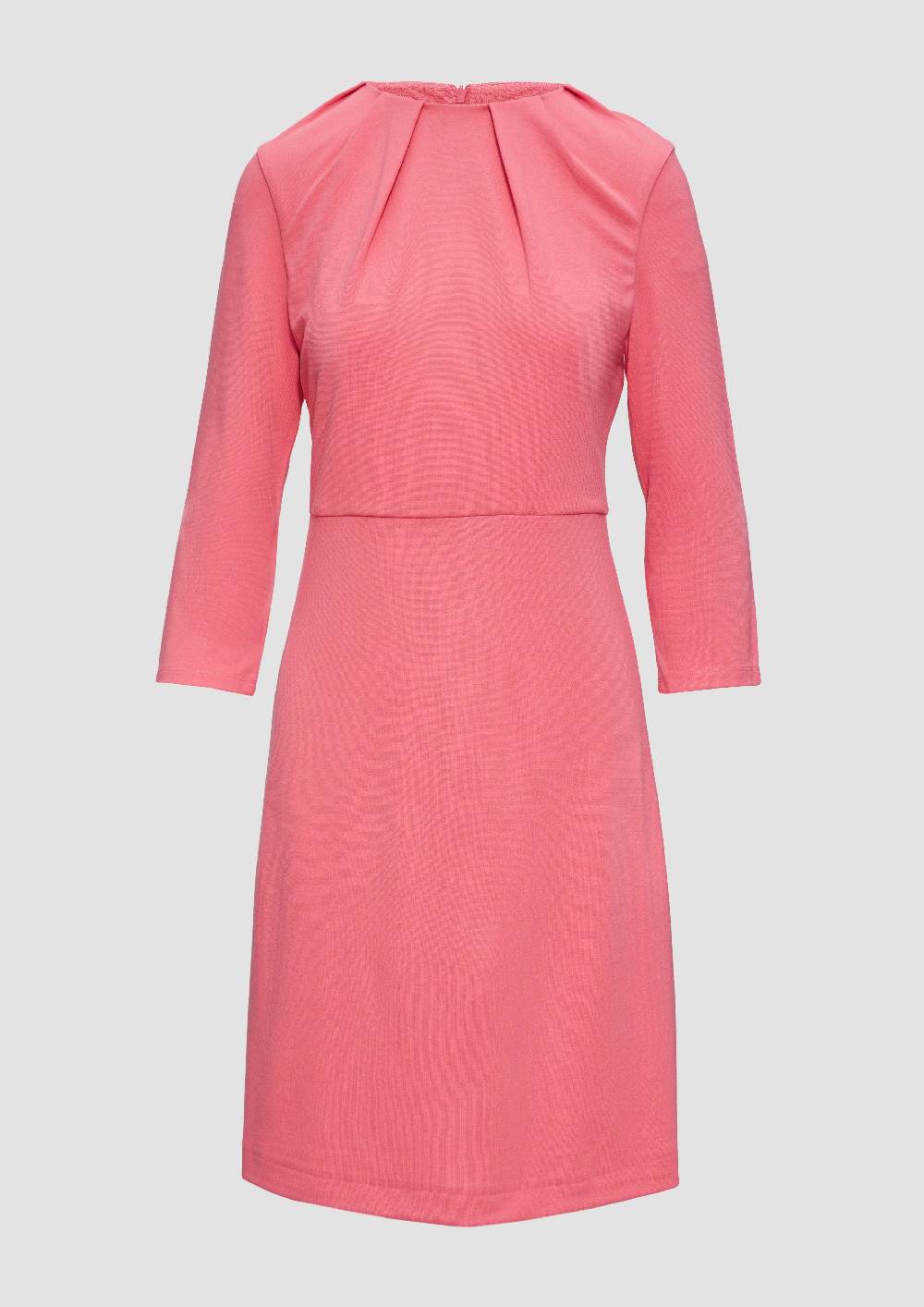 S.Oliver Kleid Aus Interlockjersey Mit Raff-Details