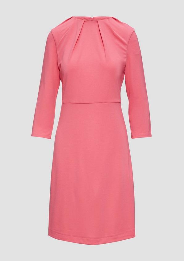 S.Oliver Kleid Aus Interlockjersey Mit Raff-Details