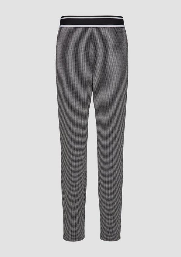 s.Oliver Komfortable Leggings mit Hahnentrittmuster