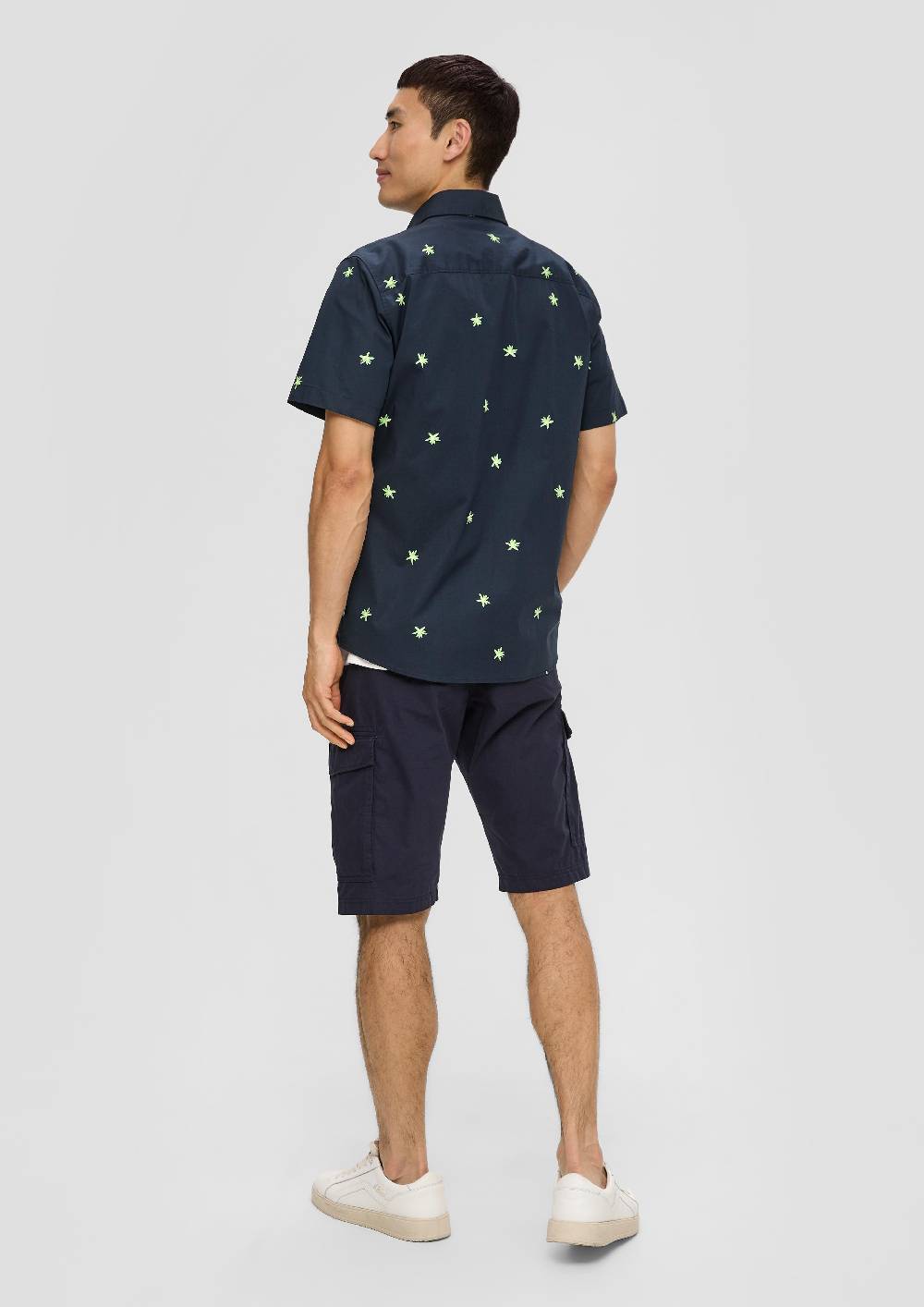 S.Oliver Kurzarmhemd Im Slim Fit Mit All-over-Print