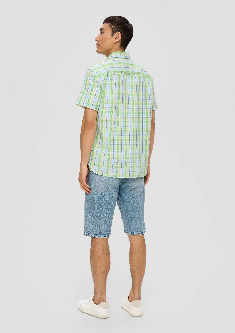 S.Oliver Kurzarmhemd Mit Brusttasche Und Logo-Detail