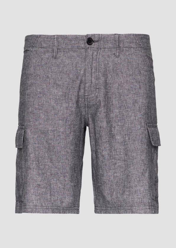 s.Oliver Kurze Hose aus Leinenmix mit Cargo-Taschen