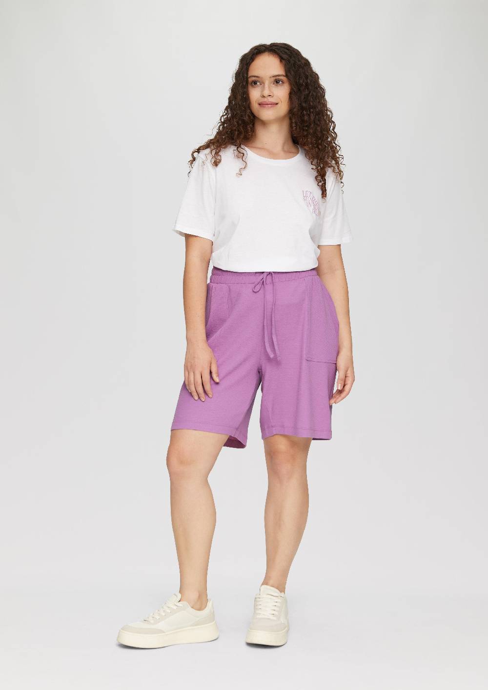 S.Oliver Kurze Hose Mit Elastikbund Und Waffelpiqué-Struktur