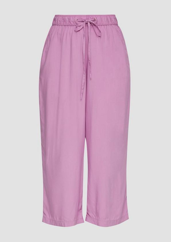 s.Oliver Kurze Hose mit elastischem Bund aus Viskose