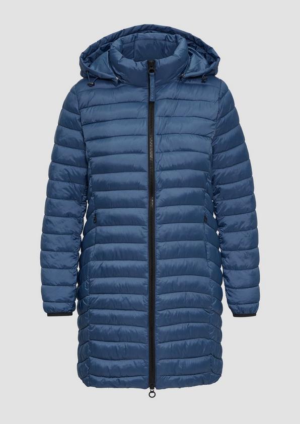 s.Oliver Lange Steppjacke mit abnehmbarer Kapuze im Slim Fit