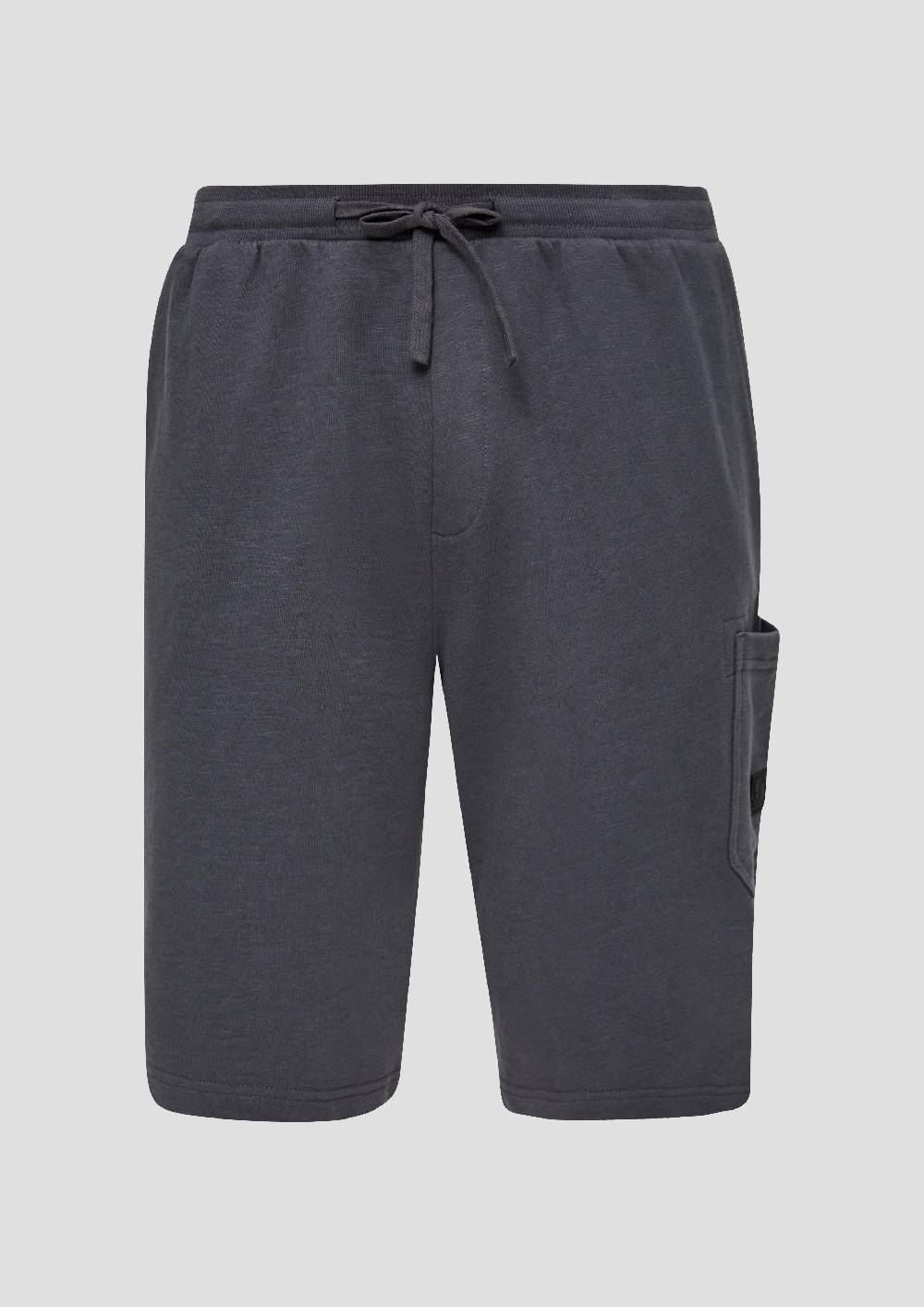 S.Oliver Lässige Sweatshorts Aus Flammgarn Mit Cargotasche