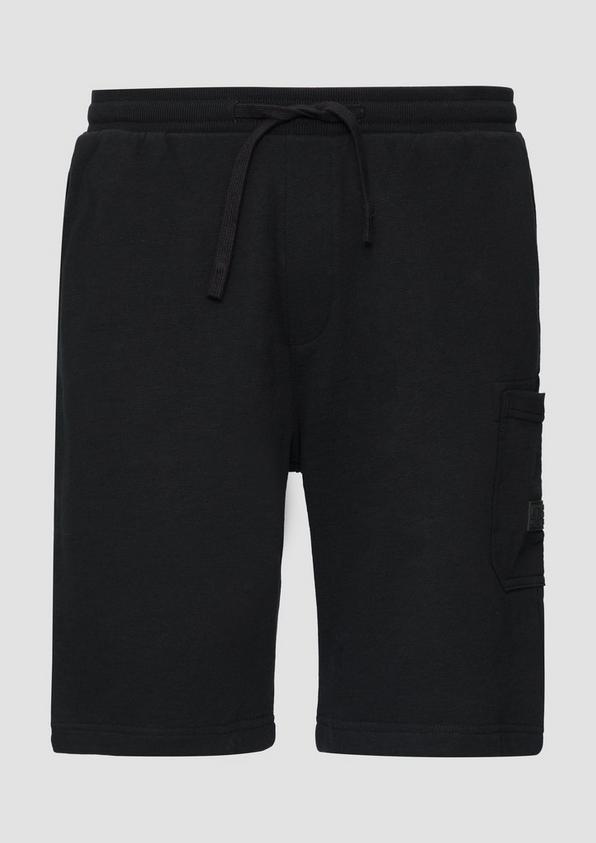 s.Oliver Lässige Sweatshorts aus Flammgarn mit Cargotasche