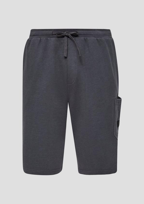 s.Oliver Lässige Sweatshorts aus Flammgarn mit Cargotasche