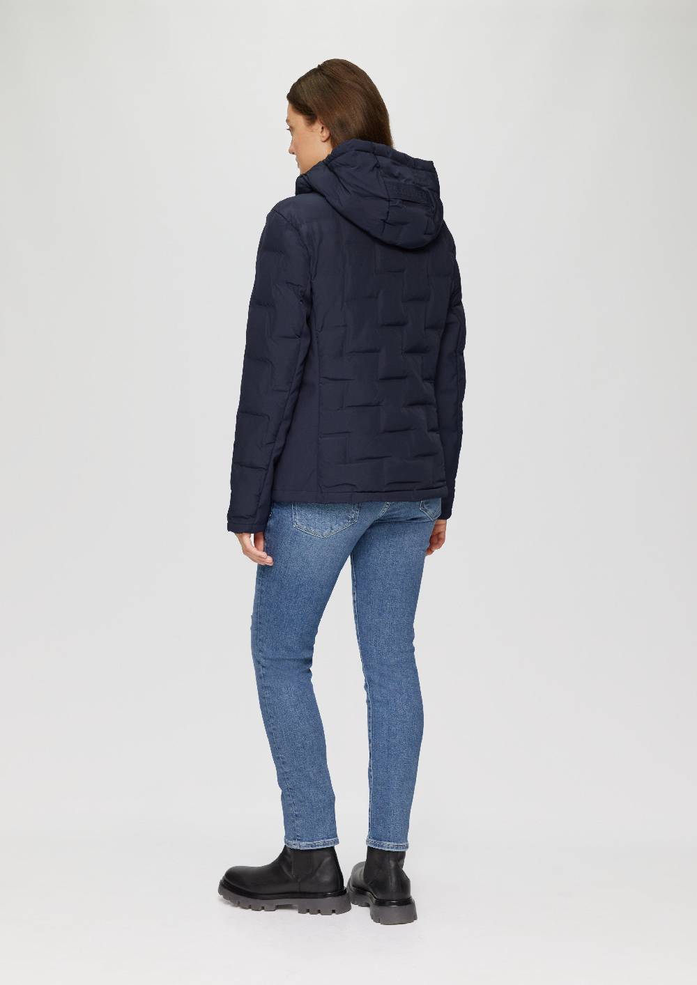 S.Oliver Leicht Wattierte Jacke Im Fabricmix Mit Prägung