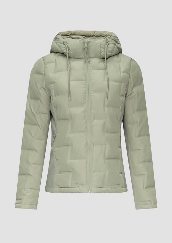 s.Oliver Leicht wattierte Jacke im Fabricmix mit Prägung