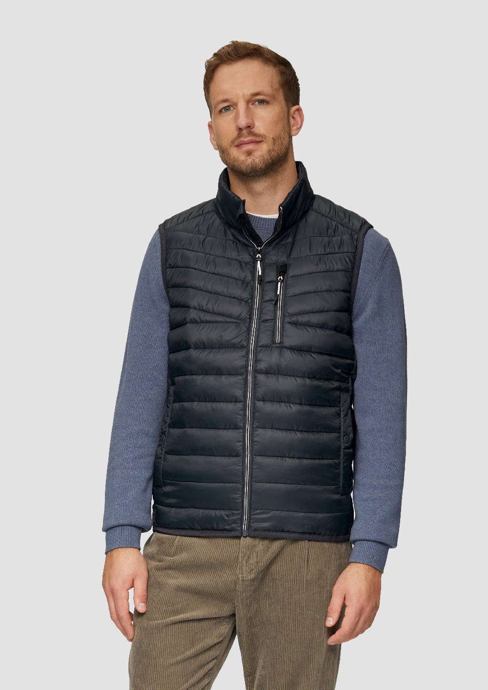 S.Oliver Leicht Wattierte Steppweste Aus Recyceltem Polyester