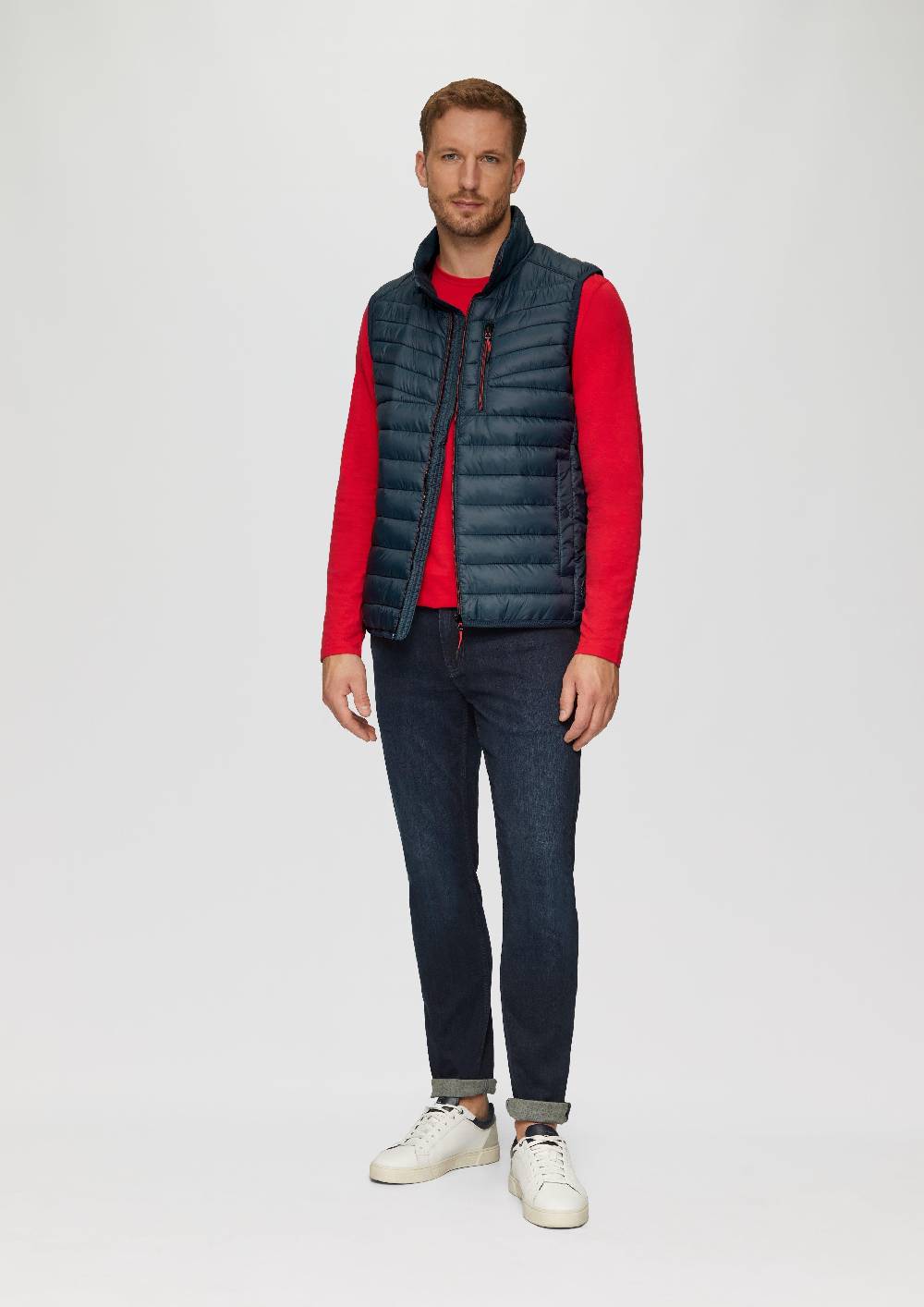 S.Oliver Leicht Wattierte Steppweste Aus Recyceltem Polyester