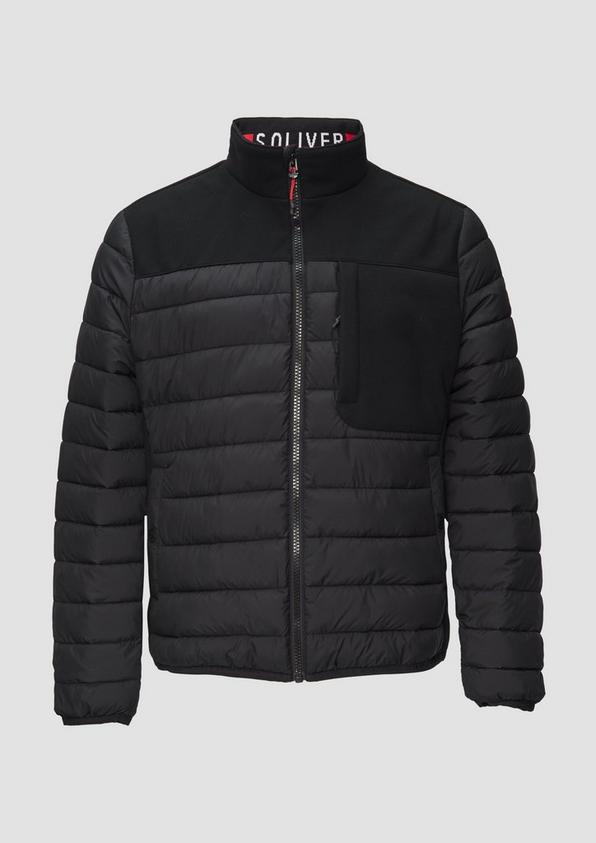 s.Oliver Leichte Steppjacke im Materialmix mit Kontrast-Details