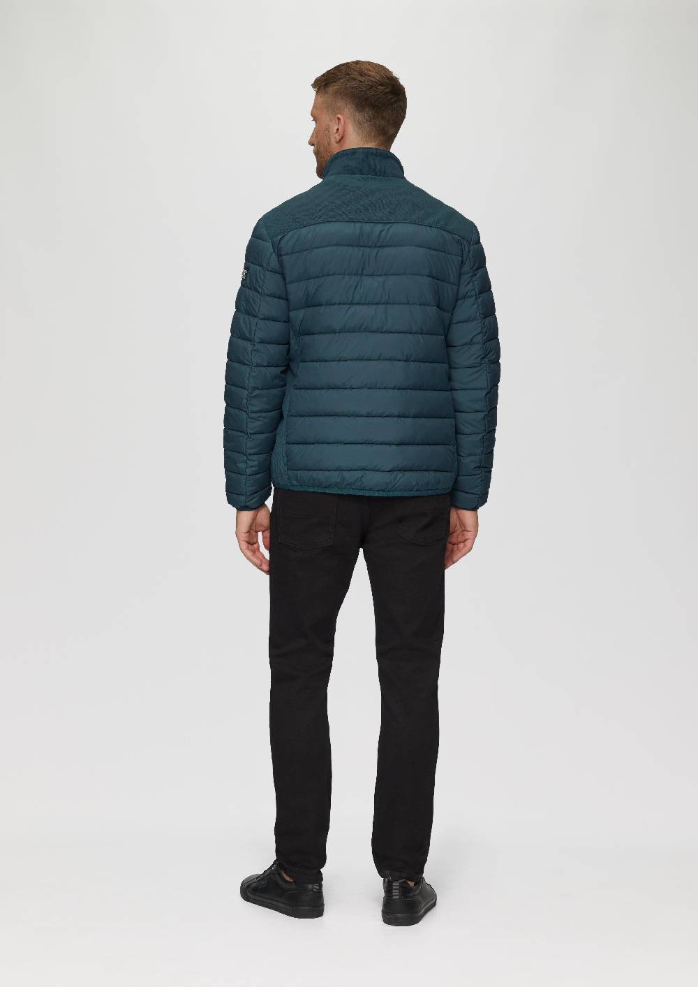 S.Oliver Leichte Steppjacke Im Materialmix Mit Kontrast-Details