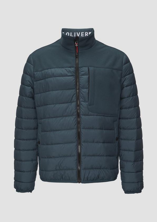 s.Oliver Leichte Steppjacke im Materialmix mit Kontrast-Details