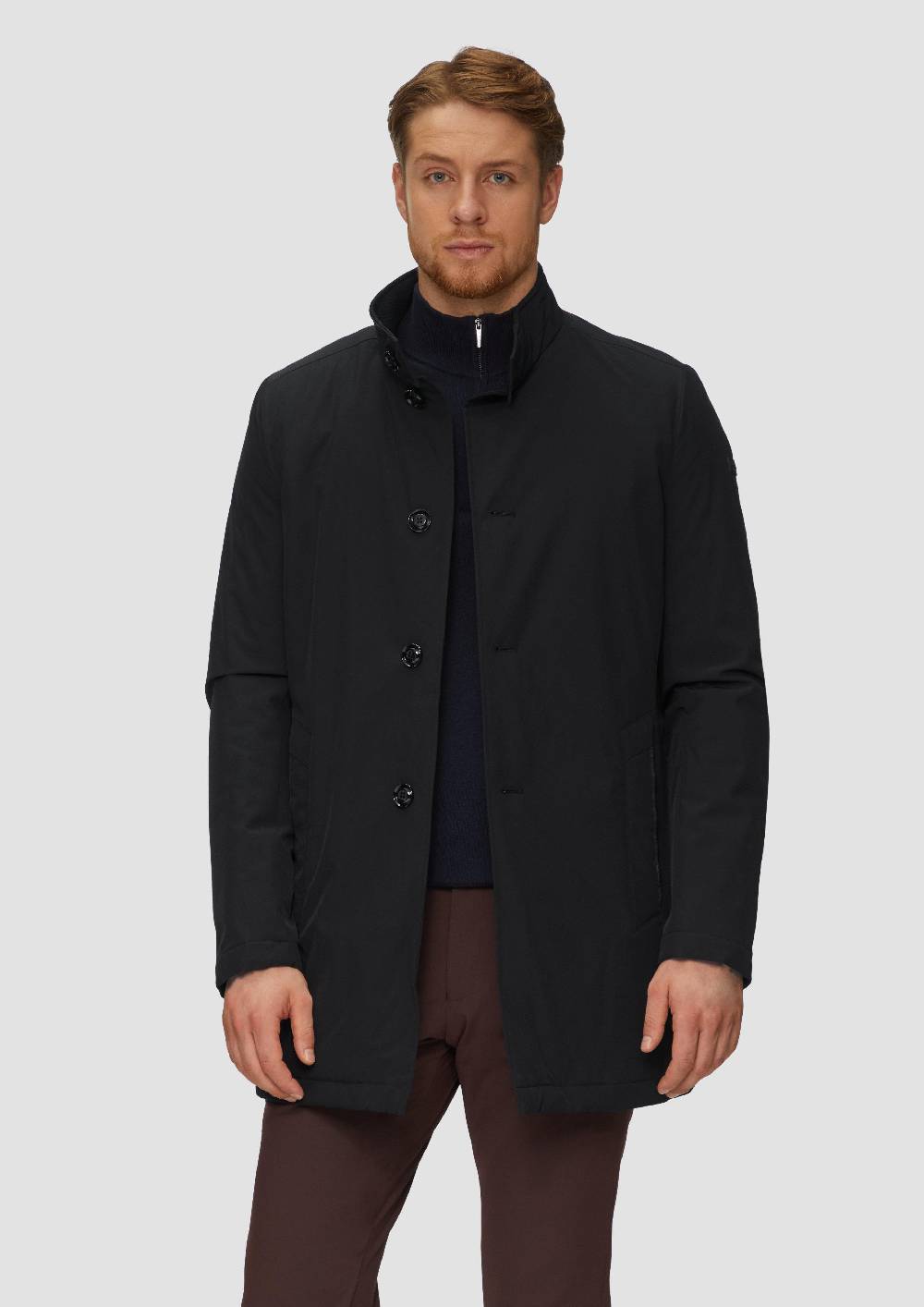 S.Oliver Leichter Mantel Mit Stehkragen Und Wattiertem Futter