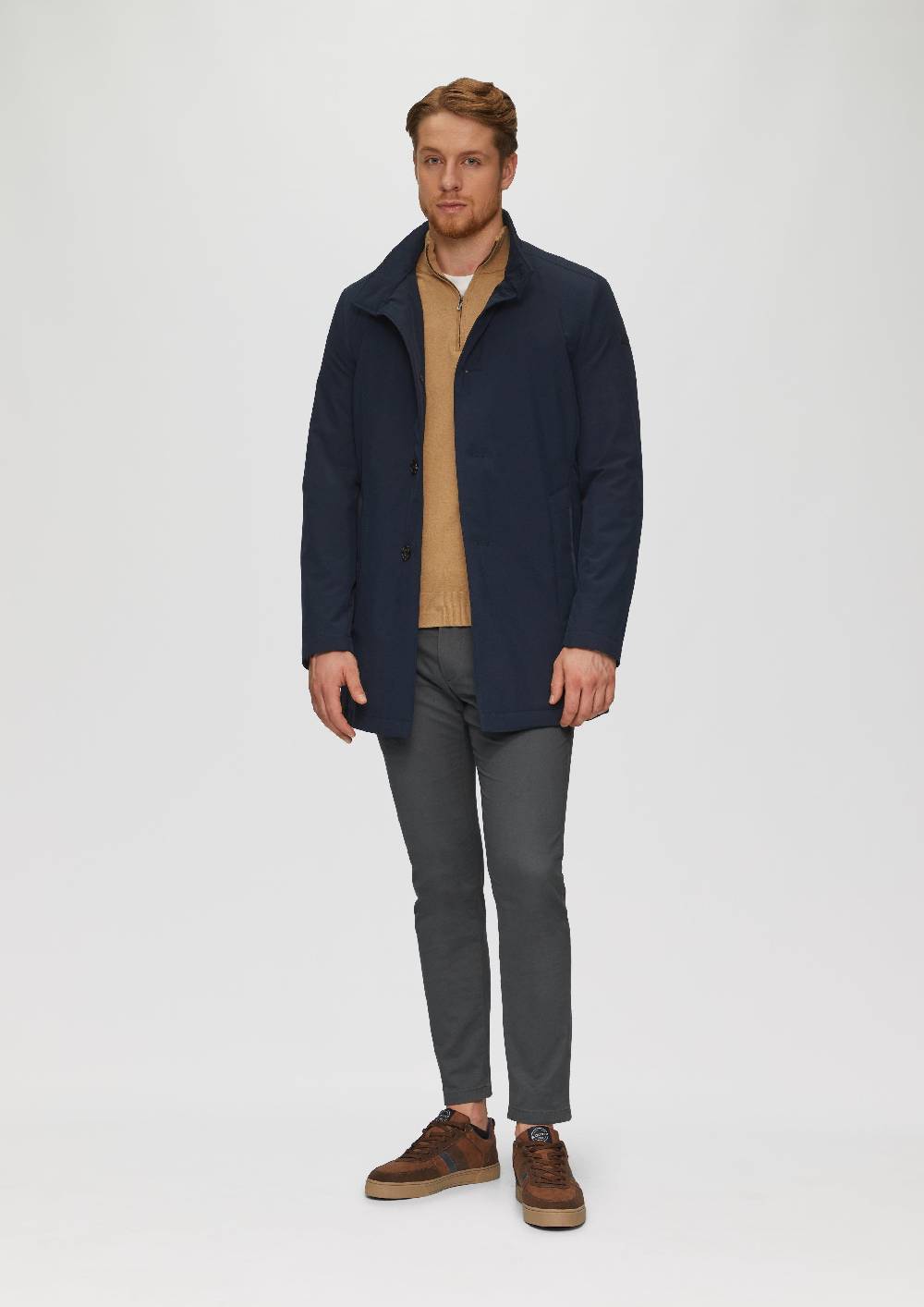 S.Oliver Leichter Mantel Mit Stehkragen Und Wattiertem Futter