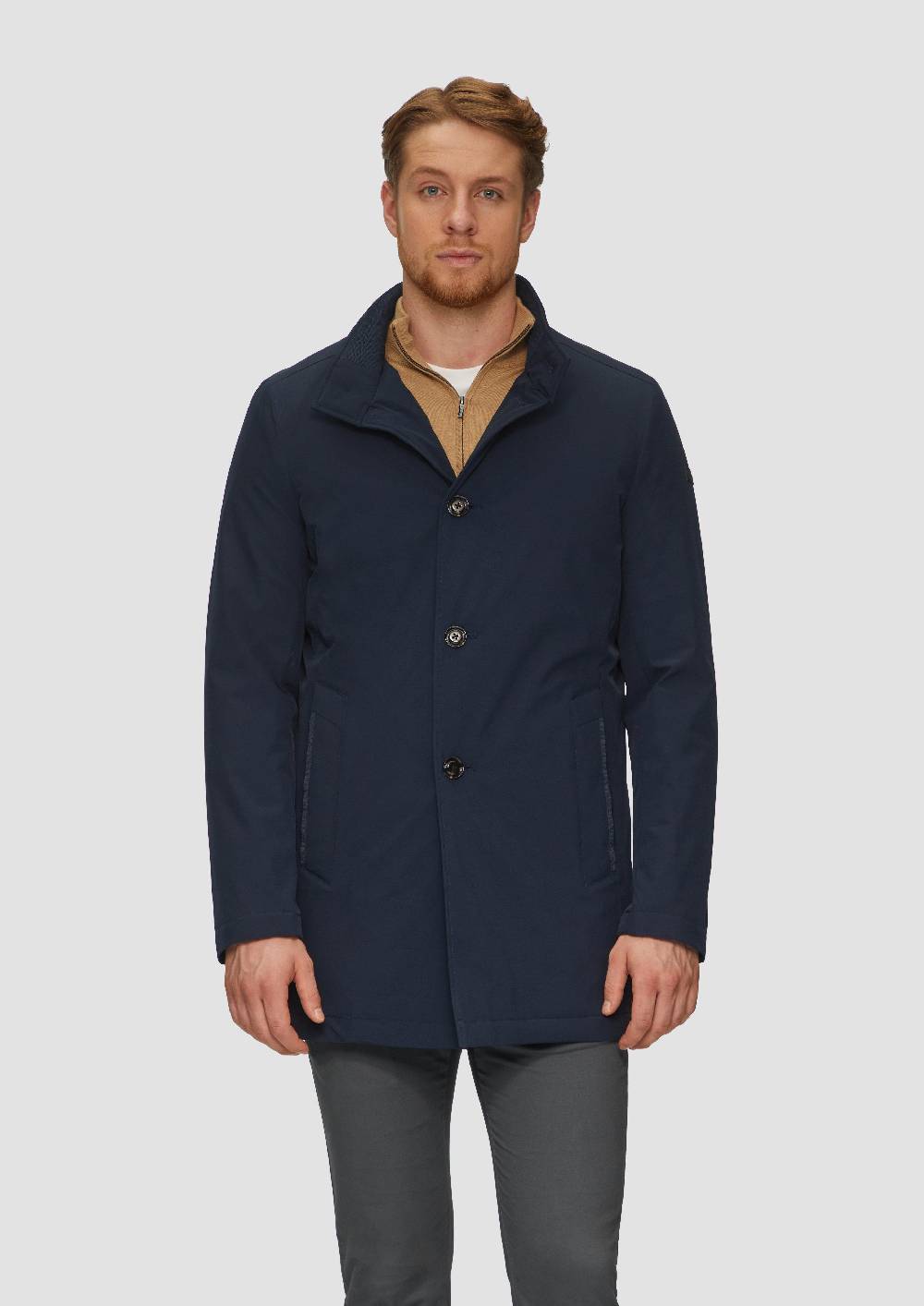 S.Oliver Leichter Mantel Mit Stehkragen Und Wattiertem Futter