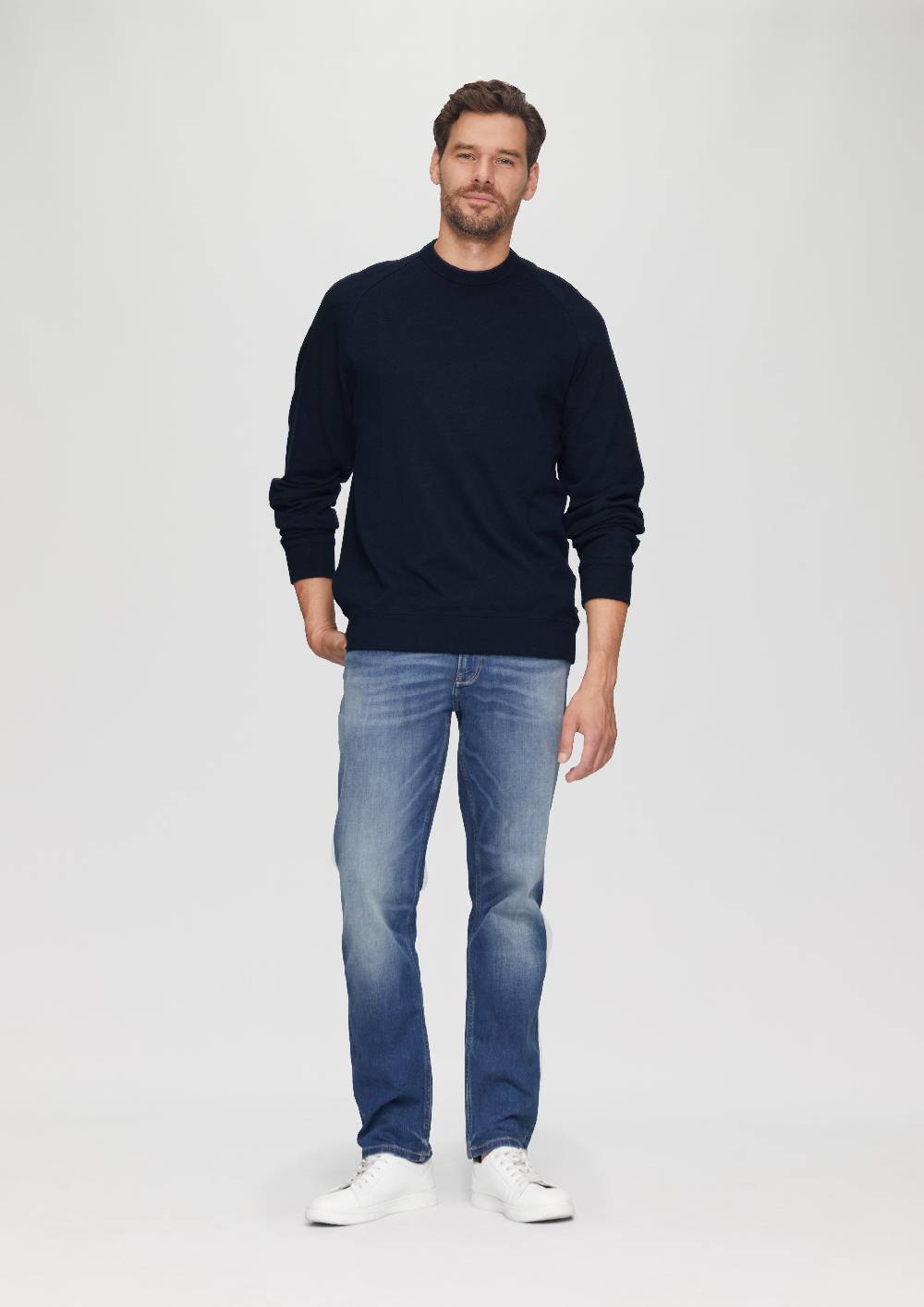 S.Oliver Leichtes Sweatshirt Mit Crewneck Und Raglanärmeln