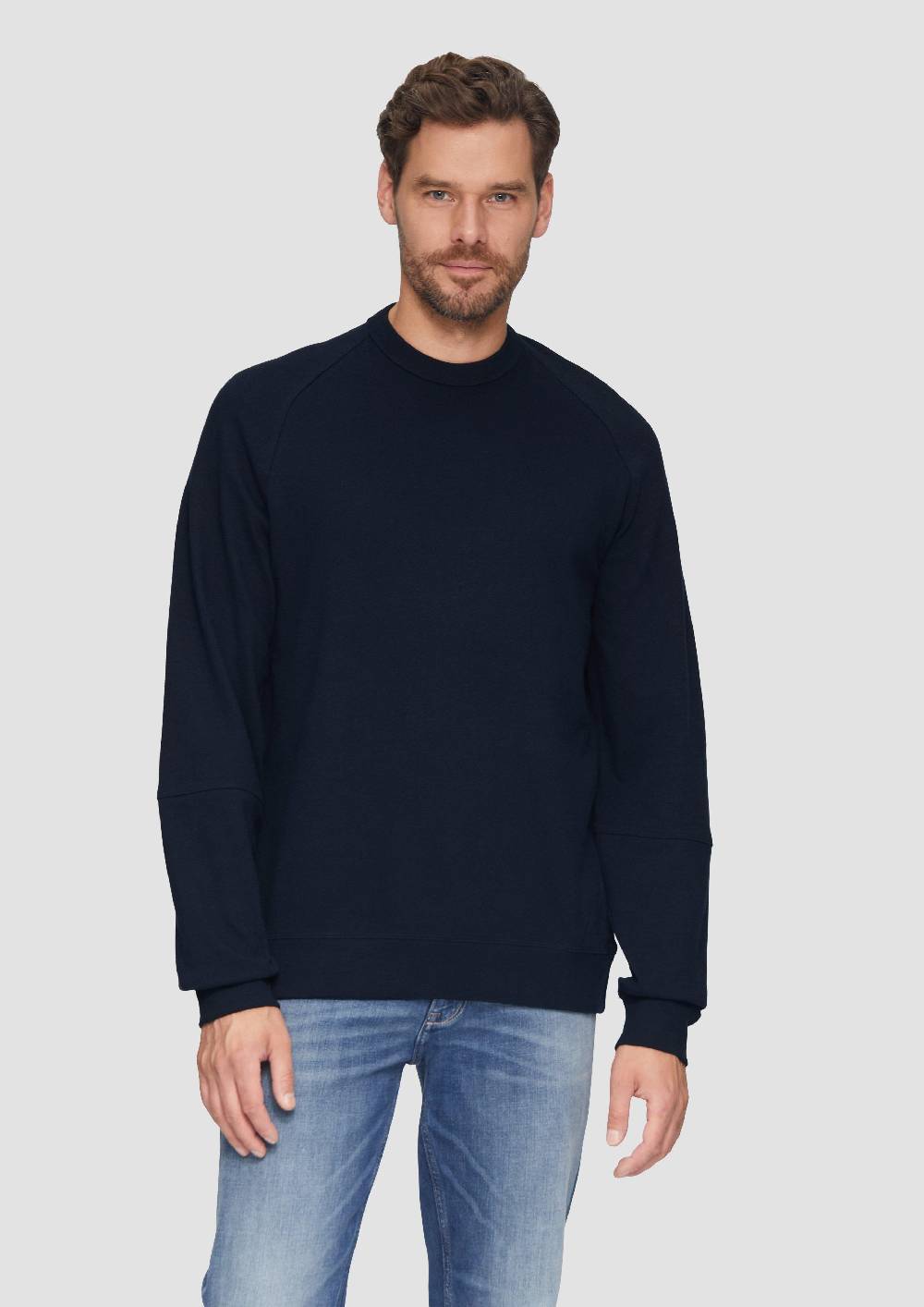S.Oliver Leichtes Sweatshirt Mit Crewneck Und Raglanärmeln