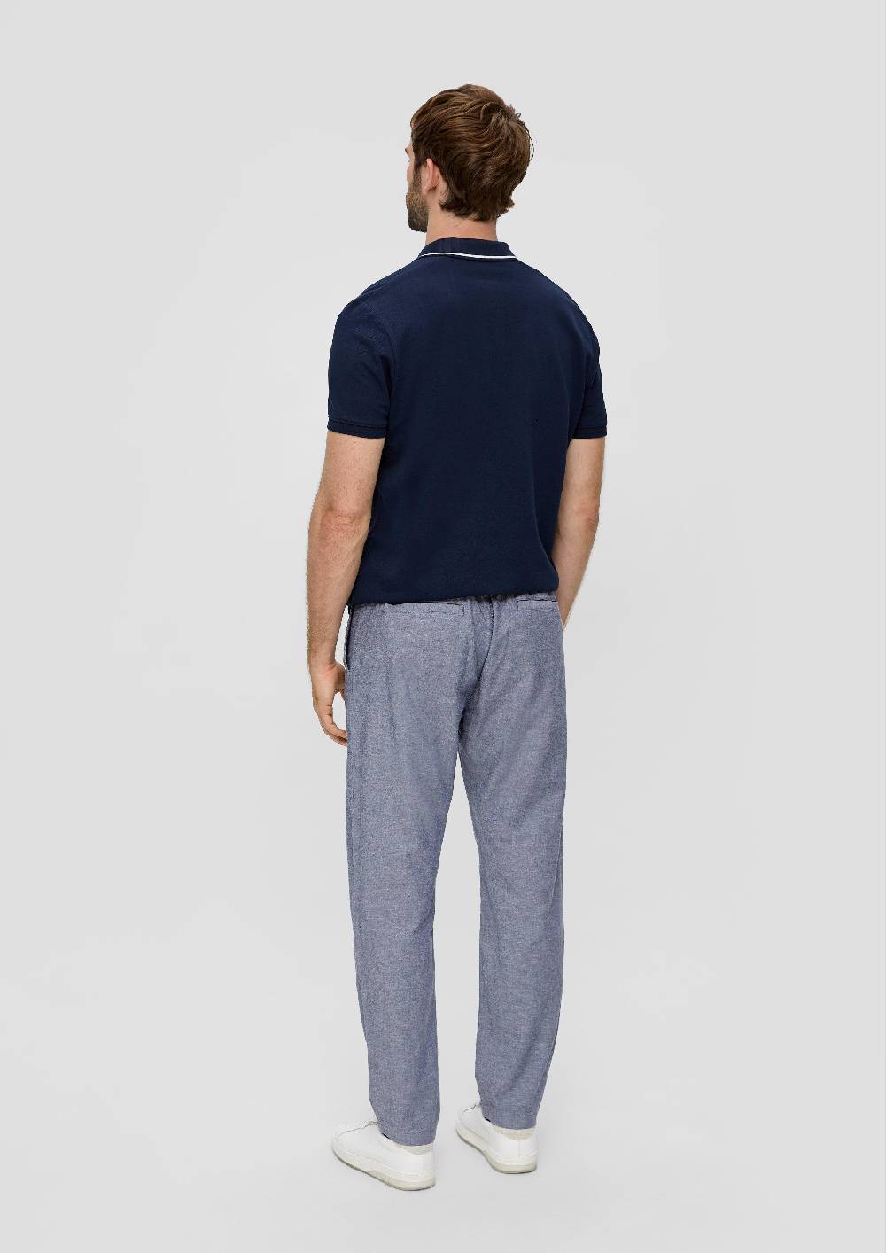 S.Oliver Leinenmix-Chino Im Relaxed Fit Mit Tapered Leg