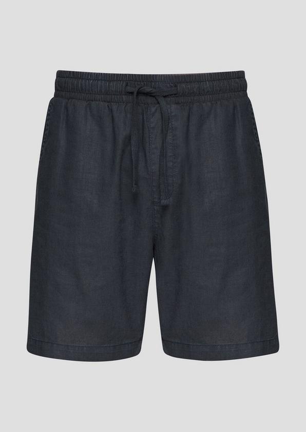 s.Oliver Leinenmix-Shorts mit Elastikbund und Garment Dye