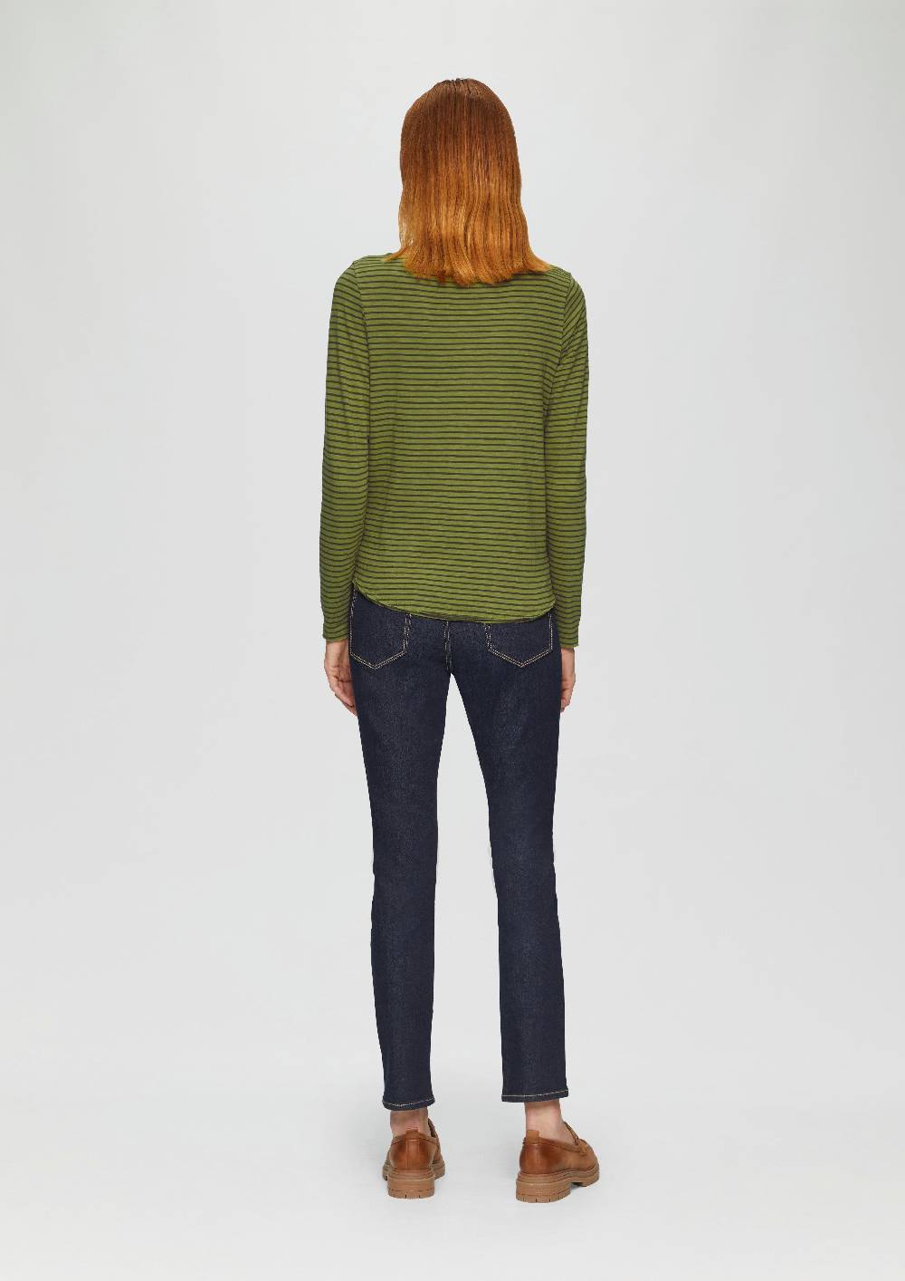 S.Oliver Longsleeve Mit Flammgarnstruktur Und U-Boot-Ausschnitt