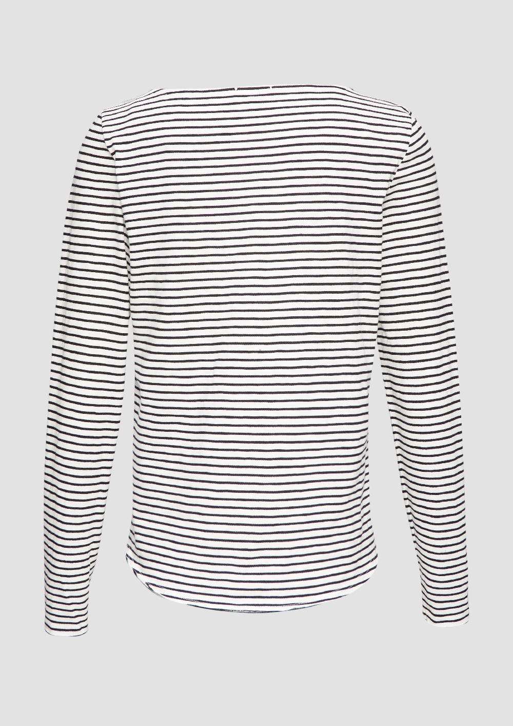 S.Oliver Longsleeve Mit Flammgarnstruktur Und U-Boot-Ausschnitt