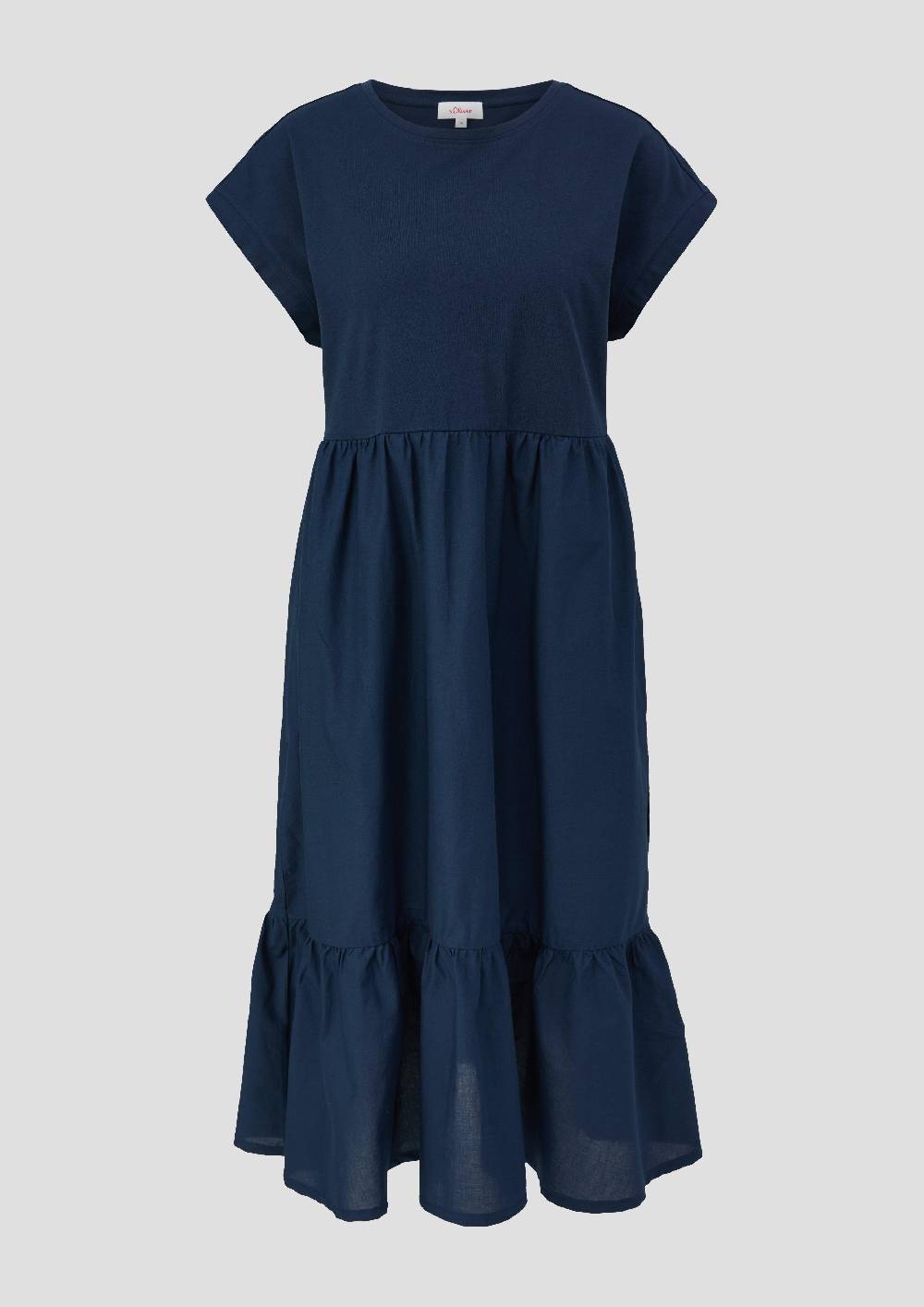 S.Oliver Luftiges Baumwollkleid Im Fabricmix Und Relaxed Fit