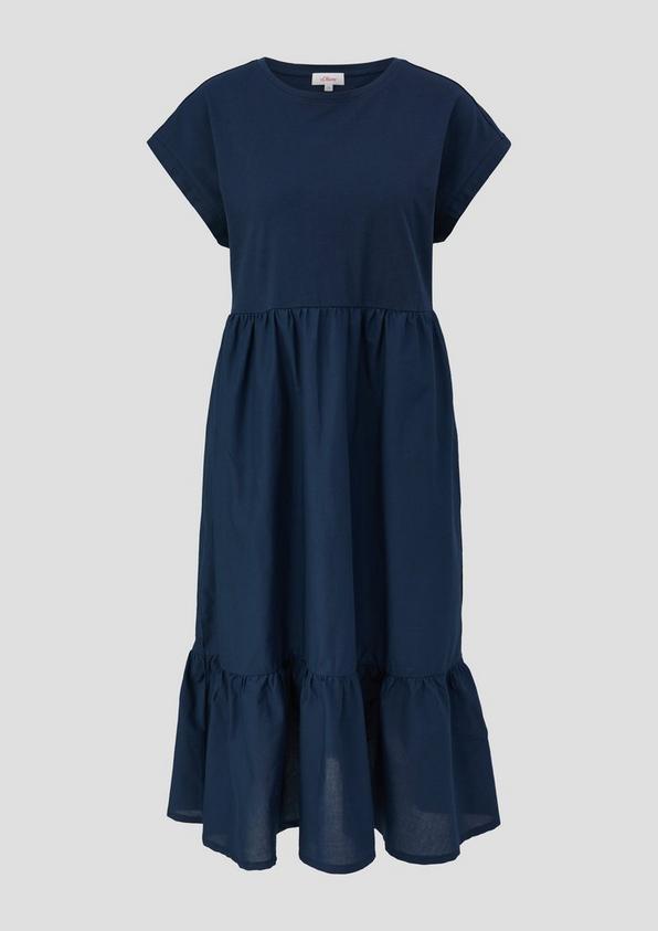 s.Oliver Luftiges Baumwollkleid im Fabricmix und Relaxed Fit