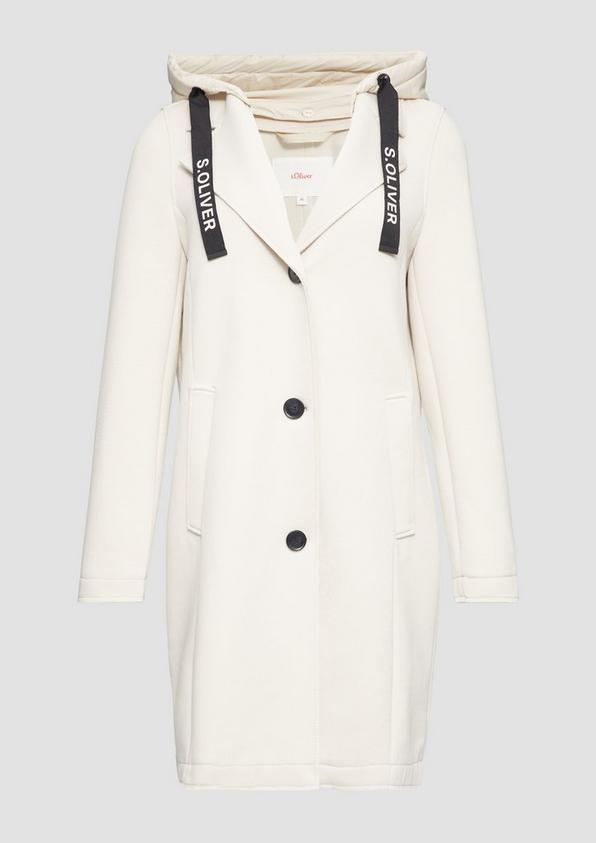 s.Oliver Mantel aus Scuba mit abnehmbarem Kapuzenkragen