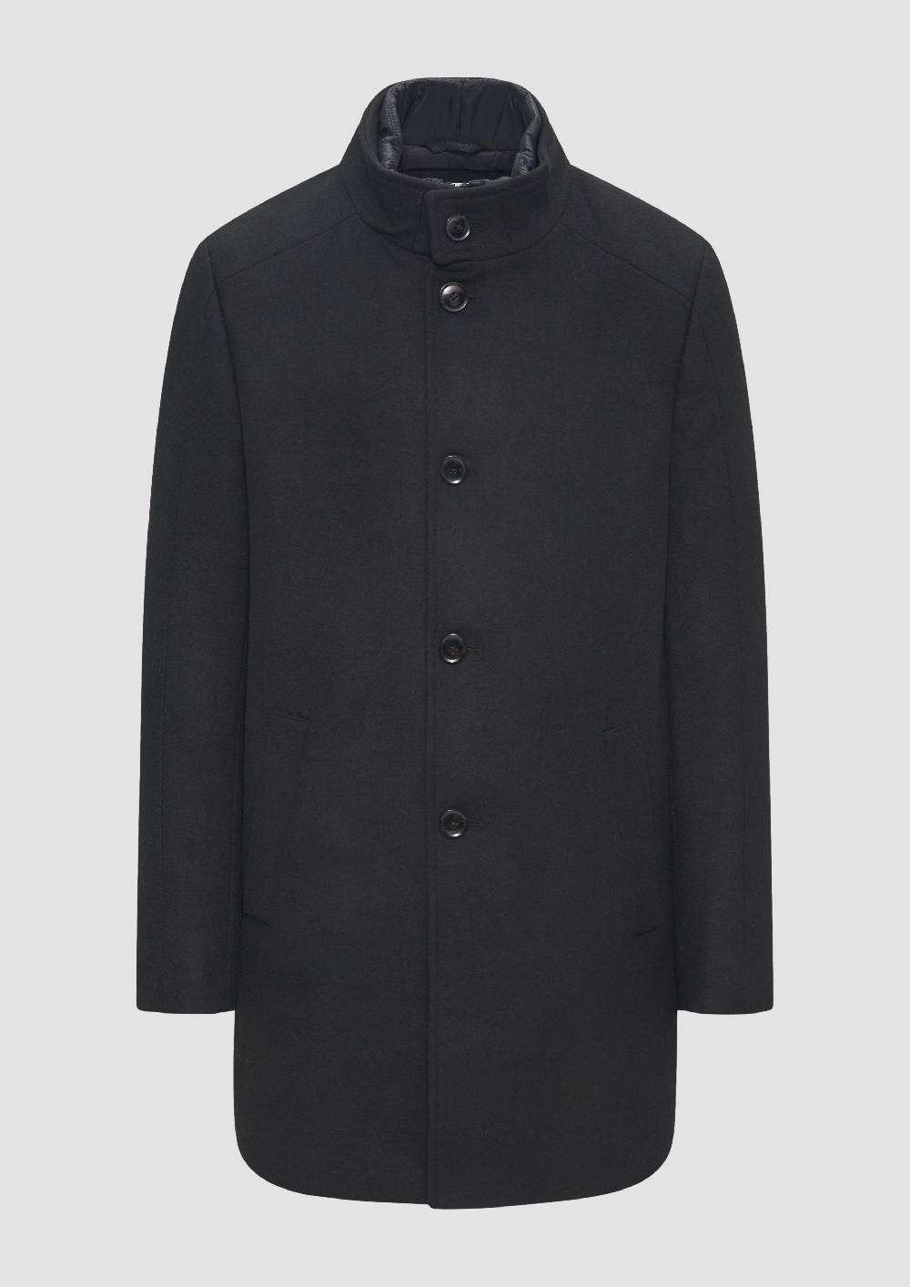 S.Oliver Mantel Aus Wollmix Mit Fixiertem Stepp-Einsatz