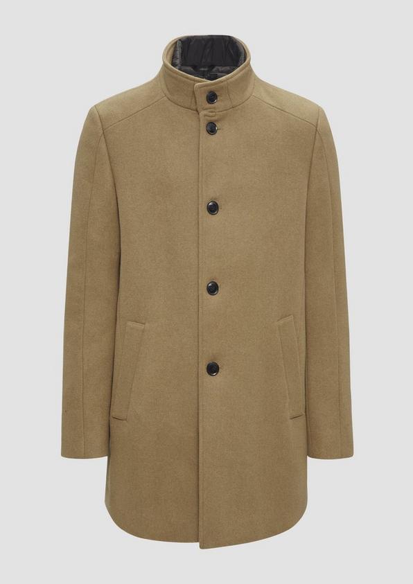 s.Oliver Mantel aus Wollmix mit fixiertem Stepp-Einsatz