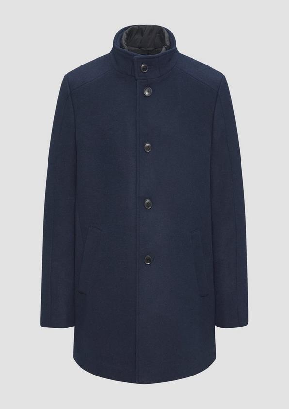 s.Oliver Mantel aus Wollmix mit fixiertem Stepp-Einsatz