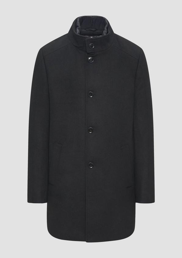 s.Oliver Mantel aus Wollmix mit fixiertem Stepp-Einsatz