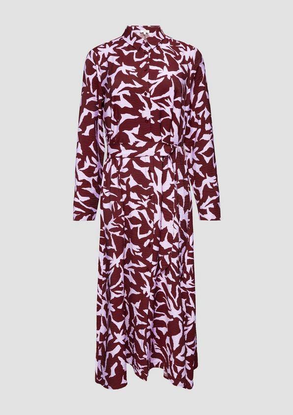 s.Oliver Midi-Kleid aus Viskose mit Eingrifftaschen