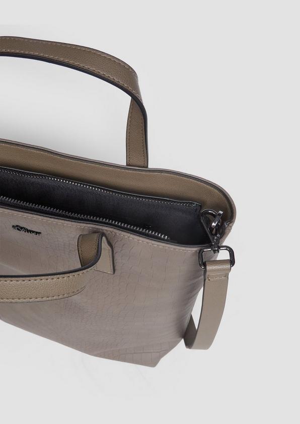 s.Oliver Mittelgroßer Shopper in Krokodilleder-Optik